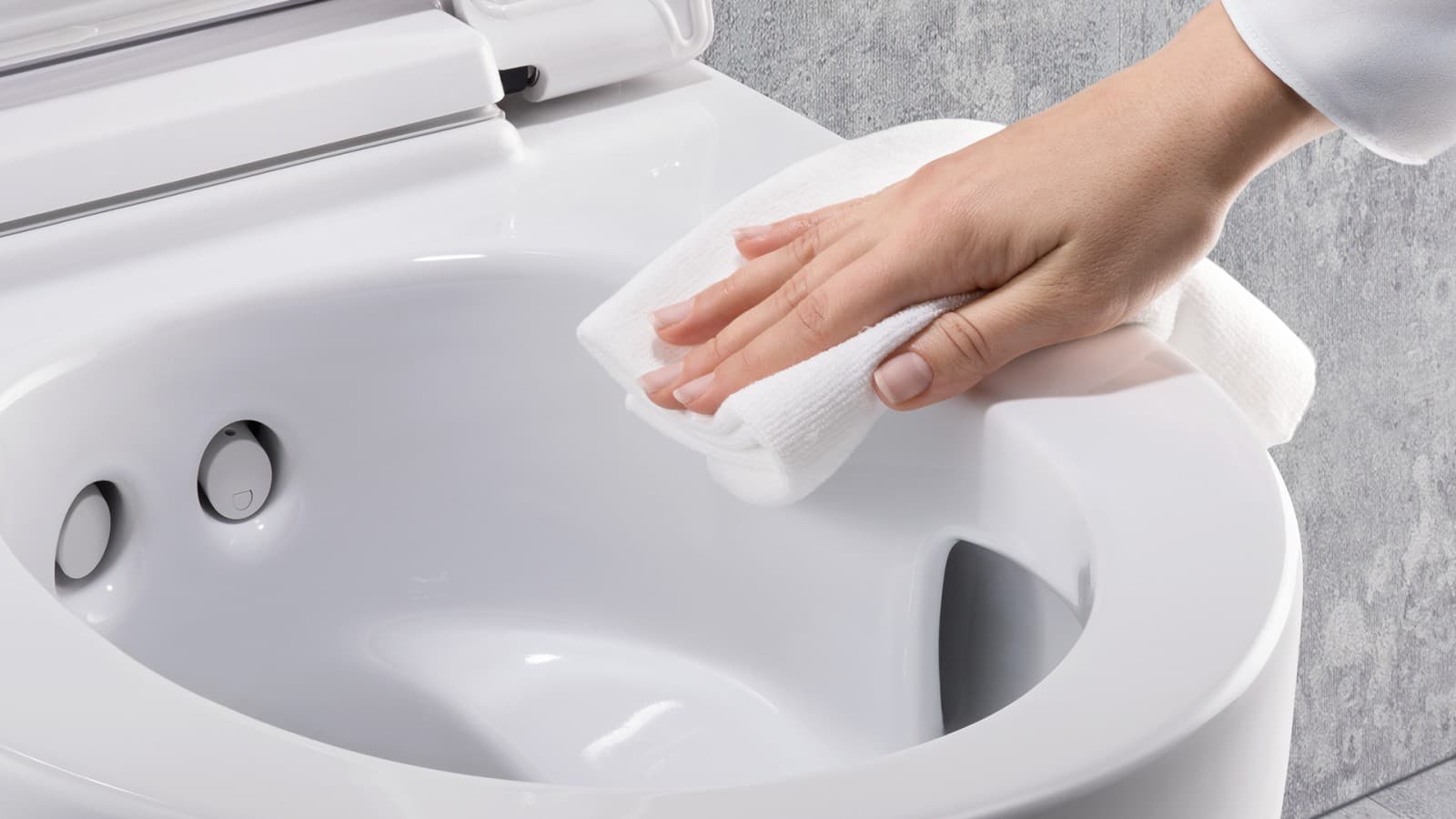 Rimfree: einfach Reinigung dank spülrandloser Keramik Rimfree: einfach Reinigung dank spülrandloser Keramik