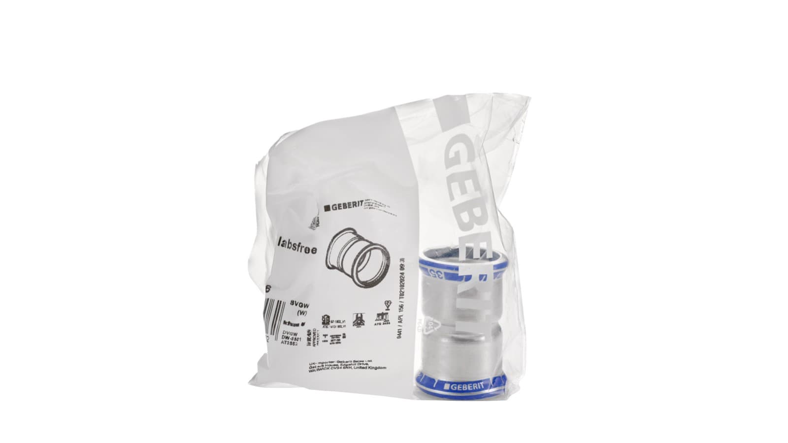 Geberit Mapress Edelstahl Pressfittings LABS-frei werden einzeln verpackt Geberit Mapress Edelstahl Pressfittings LABS-frei werden einzeln verpackt
